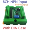 25IOA08 8CH NPN with Box DI-DO PNP to PNP RS485 Modbus Rtu Remote IO Module DC 12-24V 300MA DMOS PNP High Level Output for PLC LED Smart Home IOT