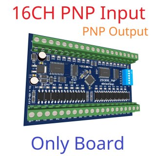 25IOB16 16CH PNP only Board DI-DO PNP to PNP RS485 Modbus Rtu Remote IO Module DC 12-24V 300MA DMOS PNP High Level Output for PLC LED Smart Home IOT