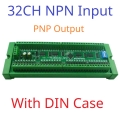 25IOC32 32CH NPN with Box DI-DO PNP to PNP RS485 Modbus Rtu Remote IO Module DC 12-24V 300MA DMOS PNP High Level Output for PLC LED Smart Home IOT