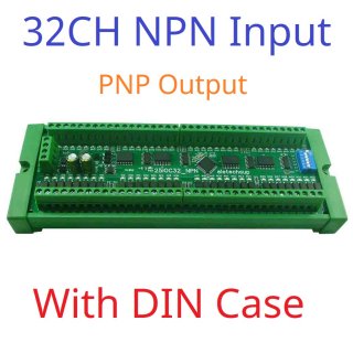 25IOC32 32CH NPN with Box DI-DO PNP to PNP RS485 Modbus Rtu Remote IO Module DC 12-24V 300MA DMOS PNP High Level Output for PLC LED Smart Home IOT