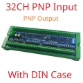 25IOC32 32CH PNP with Box DI-DO PNP to PNP RS485 Modbus Rtu Remote IO Module DC 12-24V 300MA DMOS PNP High Level Output for PLC LED Smart Home IOT