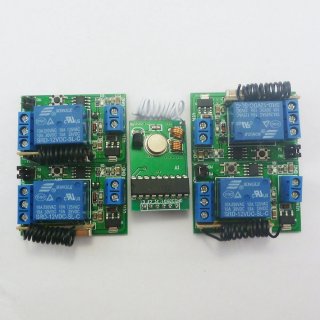 CE033A TB195 12V 433MHz Transmitter Control Delay Relay Receiver Kits forArduno Wilress LED Bulb