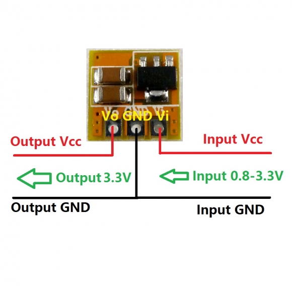 DD0405MA Mini 600MA 0.8-3.3V To 3.3V Boost Step-up DC-DC Converter Voltage PFM Regulator Module For AA AAA Dry Cell Button Battery