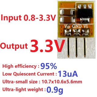 DD0405MA Mini 600MA 0.8-3.3V To 3.3V Boost Step-up DC-DC Converter Voltage PFM Regulator Module For AA AAA Dry Cell Button Battery