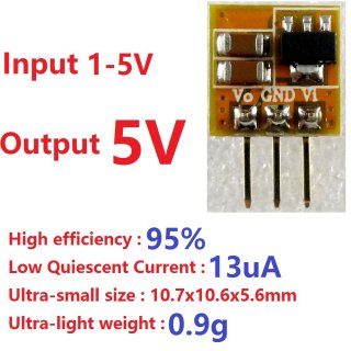 DD0405MA Mini 600MA 1.5V 3V 3.3V 3.7V To 5V Boost Step-up DC-DC Converter Voltage PFM Regulator Module For AA AAA Dry Cell Button Battery