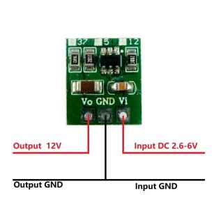 DD0512MA 2.64.5 to 12V mini 5W 2.6-6V to 3.7V 5V 12V Boost Voltage Regulator Module DC-DC Step-up Converter Board