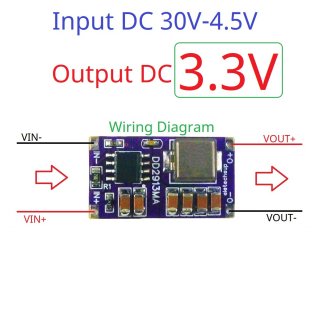 DD2913MA 3V3 36W Synchronous DC-DC Buck Converter Module DC 5-30V to 3V 3.3V 4.2V 5V 6V 7.5V 9V 12V Power Supply for 3D Printer Motor LED