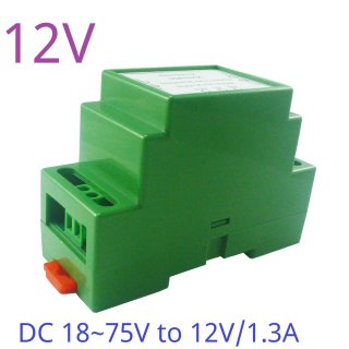 DDIS24QC Output 12V 15W DC 24V 36V 48V to 12V 5V 3.3V DIN Rail Isolated Power Supply Module DC-DC Buck Converter for PLC RS485 IO Relay LED