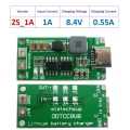 DDTCCRUB 1A 2Cell Type-C To 8.4V 12.6V 16.8V Step-Up Boost LiPo Polymer Li-Ion Charger 7.4V 11.1V 14.8V 18650 Lithium Battery