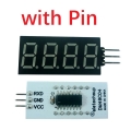 DM49C04_A 4 Digital UART TTL232 Serial Port 7Seg LED Digital Tube Display Ascii code Text Display Module