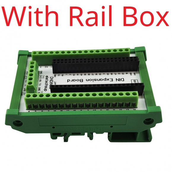 DNDINS3 with Rail Box Din Rail Mounting ESP32-S3 Development Board N16R8 N8R8 ESP32-S3-DevKitC-1 Expansion Module for Bluetooth Arduino Wifi IOT DIY