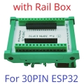 DNESA30 30PIN with Rail Box 30PIN 38PIN ESP32 Din Rail Mounting Expansion Board for ESP-WROOM-32 Wifi BT Module Development Board Wireless Smart Home IOT