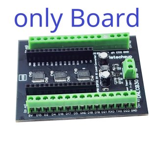 DNLCB30 only Board ESP32 Wifi 3.3V to 5V Bidirectional Level Converter LvTTL to TTL IO Automatic Switching Din Rail Expansion Board for Arduino IOT