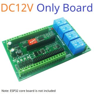 ES32C14 DC 12V Only Board RS485 2AO 2AI 4DI 4DO ESP32 Multifunction Expansion Board Modbus Wifi Relay Module for Arduino WEB MQTT Ethernet Network Http