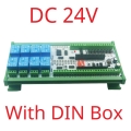 ES32D26 DC 24V With Shell 2AO-8AI-8DI-8DO ESP32 Wifi Network Relay Board 4-20MA 0-10V Digital Analog Input Output Module for Smart Switch IOT Simple PLC