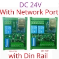 ETROA01 24V with Din Box 1DI-1DO 3 IN 1 Serial Serve/Ethernet/RS485 Relay Module Modbus RTU TCP/IP UART DI-DO Network Controller Switch PLC Remote IO Board