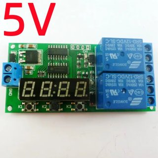 KC22B02 DC 5V 2 Channel Multifunction Delay Timer Module Delay Relay Controller Motor Reverse Cycle Loop Timers