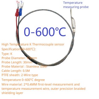 N4KTA01 H Probe 0-600C -200-1350 Celsius RS485 Cold-Junction Compensated K-type Thermocouple-to-Digital Converter Temperature Detector Sensor Tester