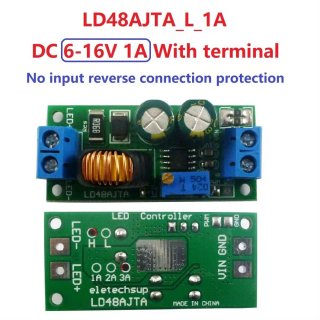 LD48AJTA L 1A 6-16V with Pin 72W DC 6-50V 1-3A Adjustable LED Driver PWM Controller DC-DC Step-down Constant Current Converter