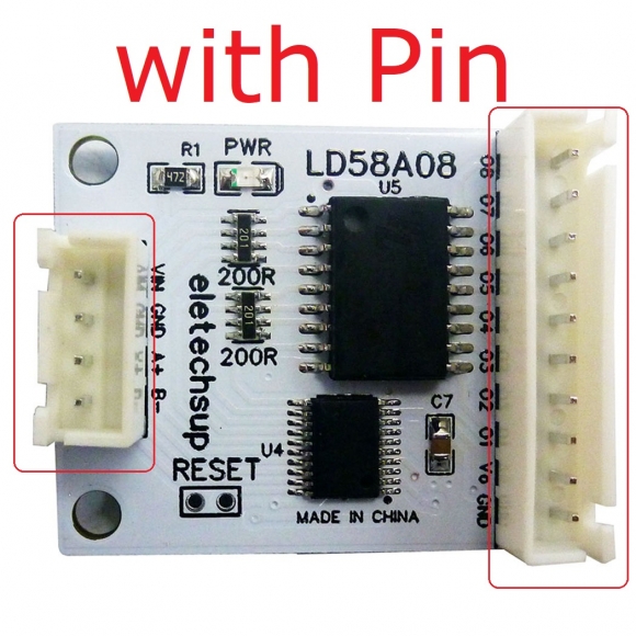 LD58A08 8ch RS485 Modbus RTU DO/PWM Output Multifunction MOS Driver Board for Multilayer Signal Lights LED Relay Solenoid Valves Motor