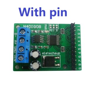 N4DIG08 8CH Input/Output UART RS485 Modbus RTU Controller PLC Expansion Module For Arduino UNO MEGA NANO STM32 AVR PIC