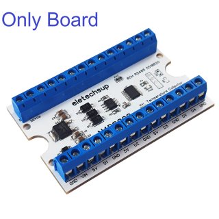 N4DSC08 (Only Board) 8-Way 1-Wire DS18B20 Digital Temperature Sensor Modbus RS485 Analog IO Module for PLC Paperless Recorder Thermostatic Controls