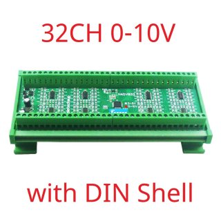 N4DVB32 0-10V With Box 32-AI RS485 Differential Voltage Collector Modbus RTU 0-5V 0-10V Analog Input ADC Signal Acquisition System DC 12V 24V