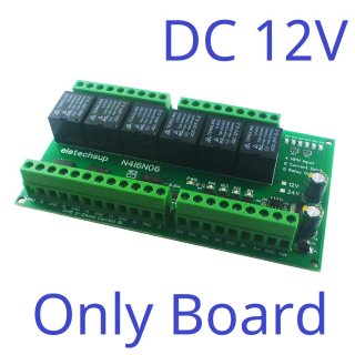 N4I6N06 12V Only Board 6AI-4DI-6DO 4-20MA Analog Digital Mixed Remote IO Module RS485 Modbus RTU Dry Contact Relay Board DC 12V 24V