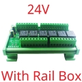 N4I6N06 24V With Box 6AI-4DI-6DO 4-20MA Analog Digital Mixed Remote IO Module RS485 Modbus RTU Dry Contact Relay Board DC 12V 24V