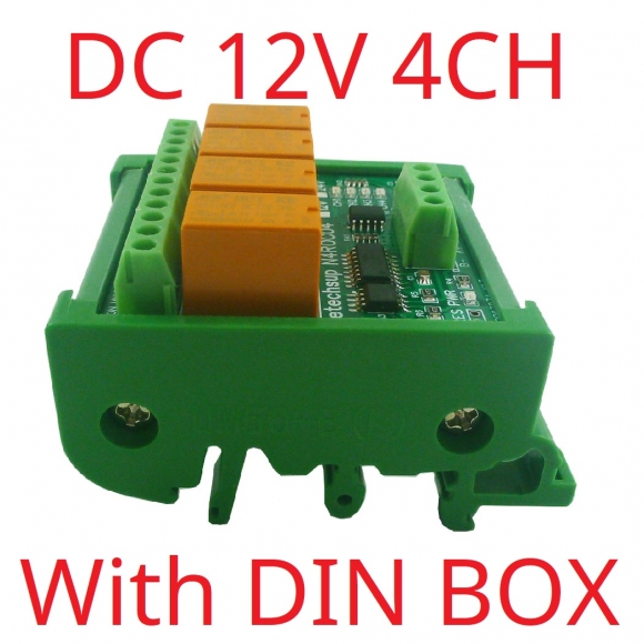 N4ROC04 Mini DC 12V 4CH Multifunction Modbus Rtu RS485 Relay Board 2A 0.2W Low Power Consumption Micro Voice Relay Module N4ROF32