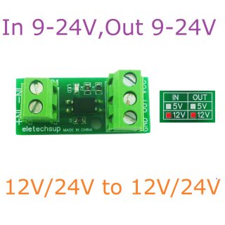 OP11A01 In 9-24V Out 9-24V 3-24V NPN PNP Signal Mutual Converter Logic Level Isolator for PLC RS485 Digital IO Module