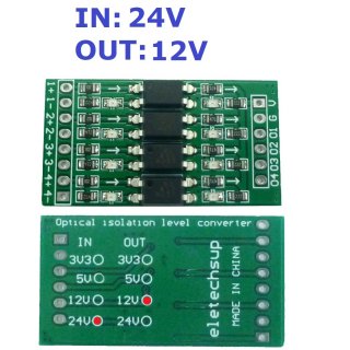 OP71A04 PNP Active High 10Khz DI-DO Digital Switch Optical Isolation Module Logic Level Converter for PLC RS485 IO Communication