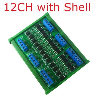 OPMSC12 PNP Input 12-24V PNP Output 12CH DC 3.3V/5V/12V/24V 5A PLC Signal Amplifier NPN/PNP Logic Level Converter Module