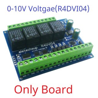 R4DVI04 24V 0-10V 4AI 4DI 4DO ModBus Gateway Module Digital Analog Quantity Acquisition Switching Value Current Voltage 4-20MA 0-5V 0-10V