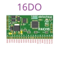 R4IOI16 16DO With Pin 16CH 5 IN 1 Modbus Rtu Digital IO Module RS485 NPN PNP DI-DO Pin Core Board Switching Input Output PLC HMI Remote IO Expanding