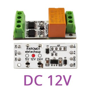 R4ROM01 (DC 12V) 3A Mini Size & Low Noise 5V 12V 24V RS485 Relay Board Modbus Rtu Remote IO 110V 120V 220V Small Electronic Switch