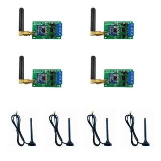 RT18A01 4pcs RT18A01 RS485 Transceiver Wireless Repeater 485 Master-slave control 433M FSK Uhf Module