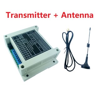 RTTXA08 TB450 Transmitter 8CH 433M Bidirectional IO Controller Point-to-Point Feedback Remote Controller Relay Swicth Module