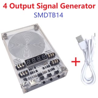 SMDTB14 4CH High-Precision 7.83 Schumann Resonance Pure Sine Wave Signal Generator External Antenna for Mentally Physically Health Sleep