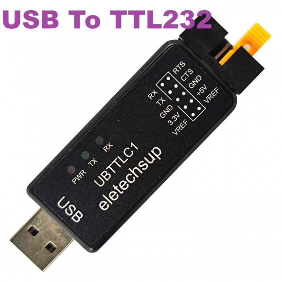 UBTTLC1(USB TO TTL232) High-Speed Multi-purpose Debugger USB to RS485/RS232/TTL232 Converter USB Enhanced SERIAL CH343 for Arduino Raspberry Pi ESP32