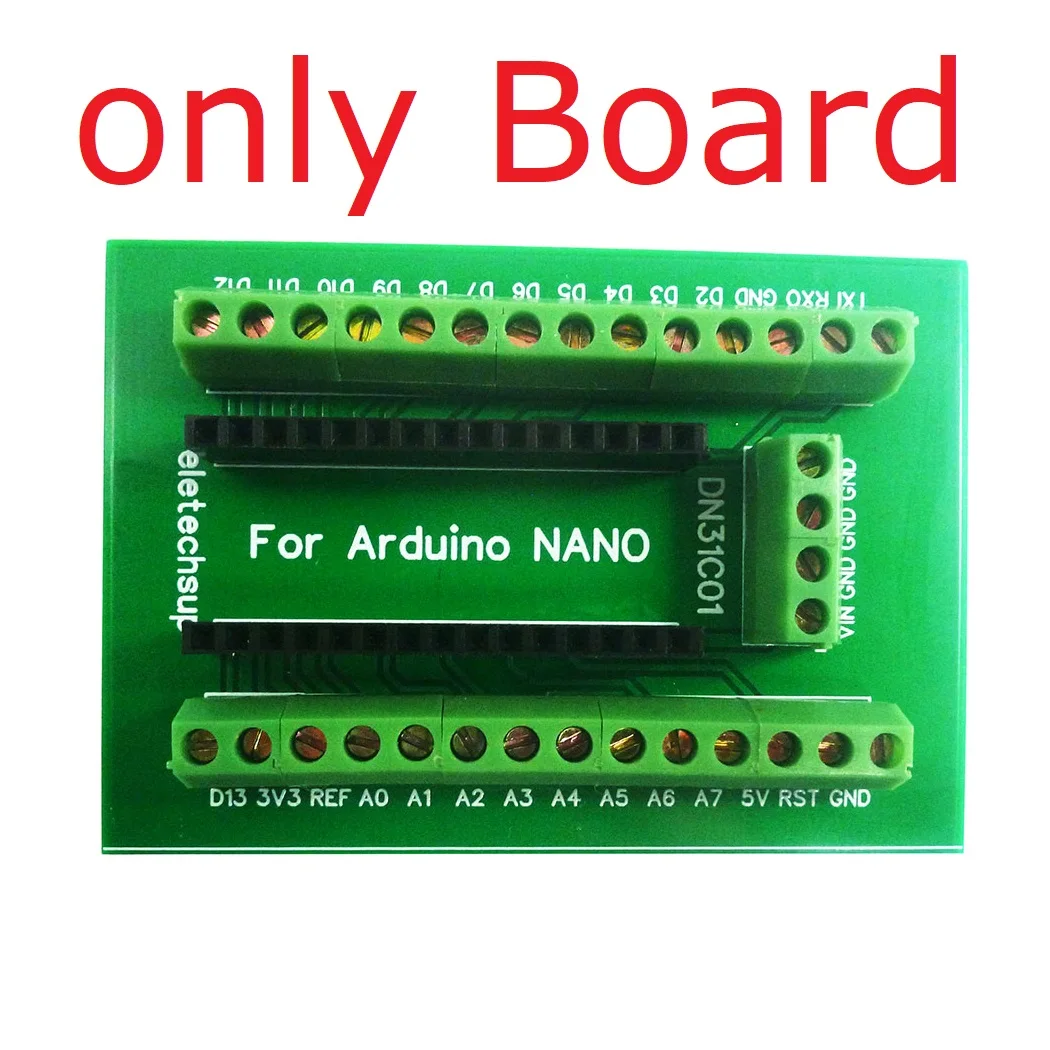 DN31C01 only Board DIN Rail Mount Screw Terminal Block Adapter Module For Arduino NANO Board